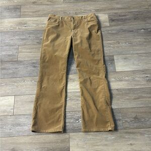 Eddie Bauer Pants Sz 16 Legendary Corduroy Khaki Straight Leg Academia Preppy